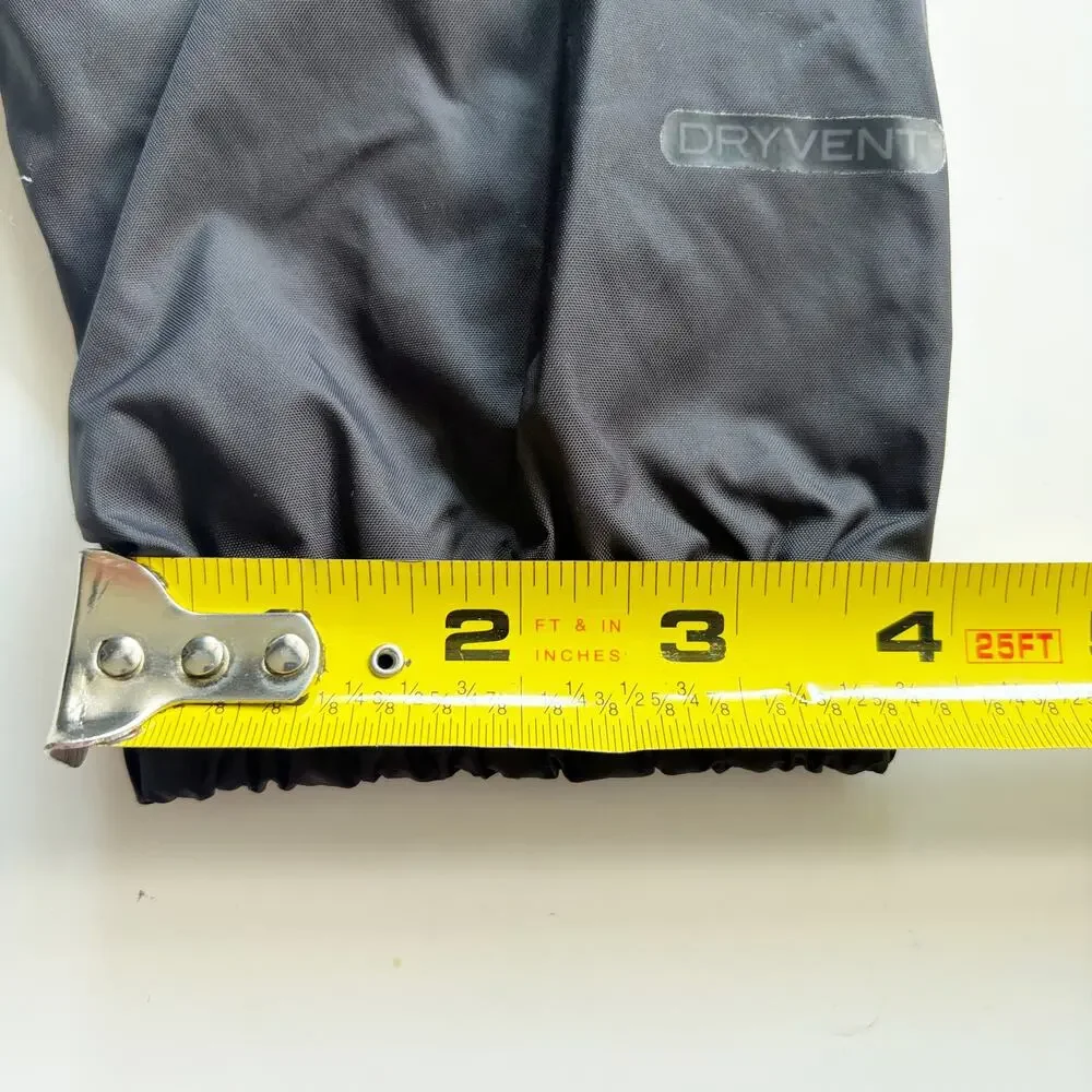 The North Face Boys 7-8 Black/Gray Windbreaker Rain Jacket Hooded Lightweight